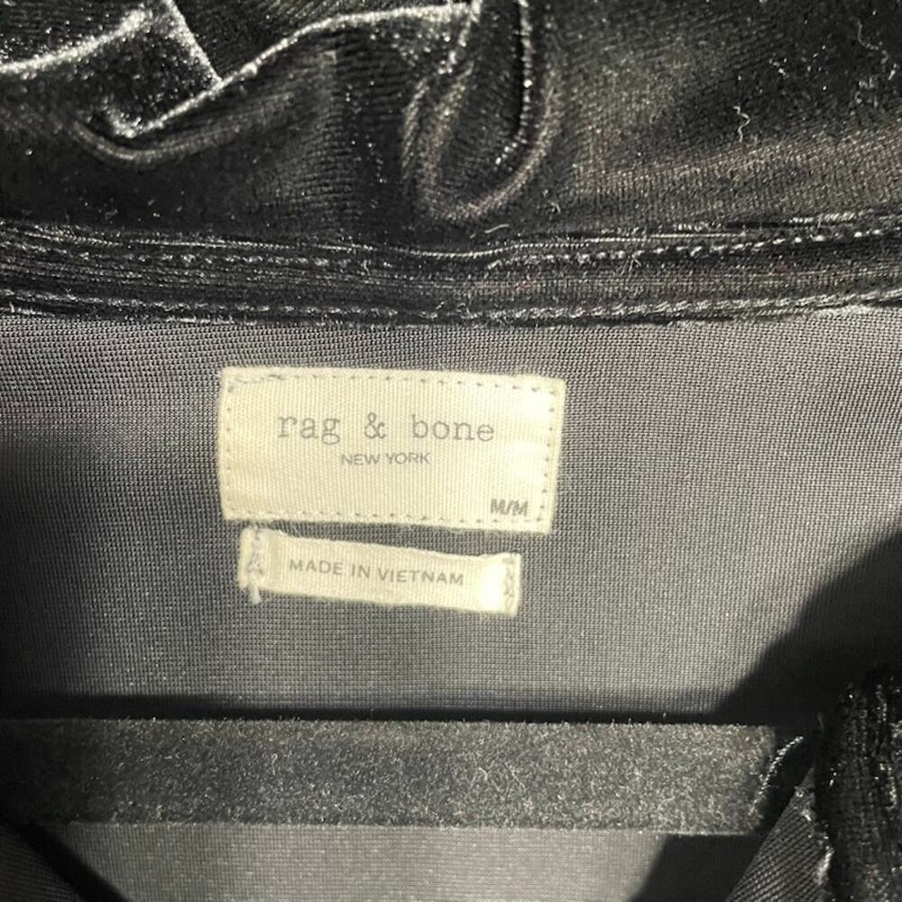 rag & bone cropped velour hoodie - Picture 2 of 6